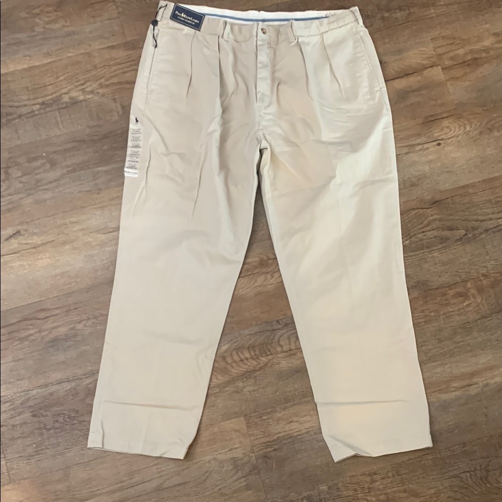 Polo by Ralph Lauren Tan Chinos Straight-Leg Cotton Blend